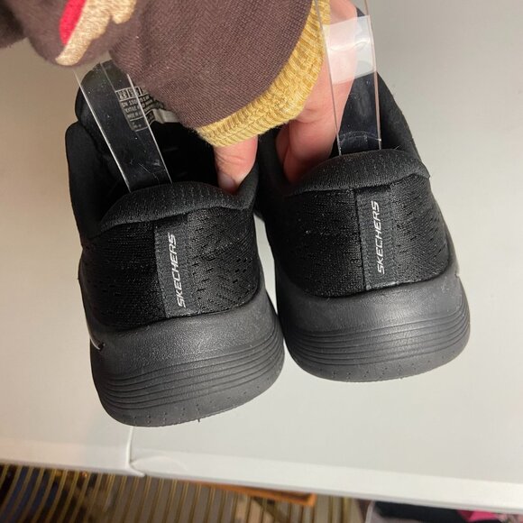 Skechers Women's Size 6.5 Arch Fit 2.0 Big League Sneaker Black Athletic Shoes - Picture 7 of 8